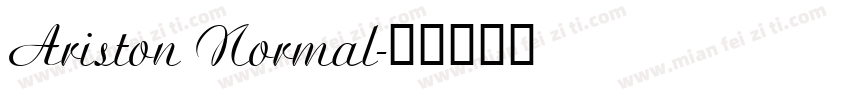 Ariston Normal字体转换